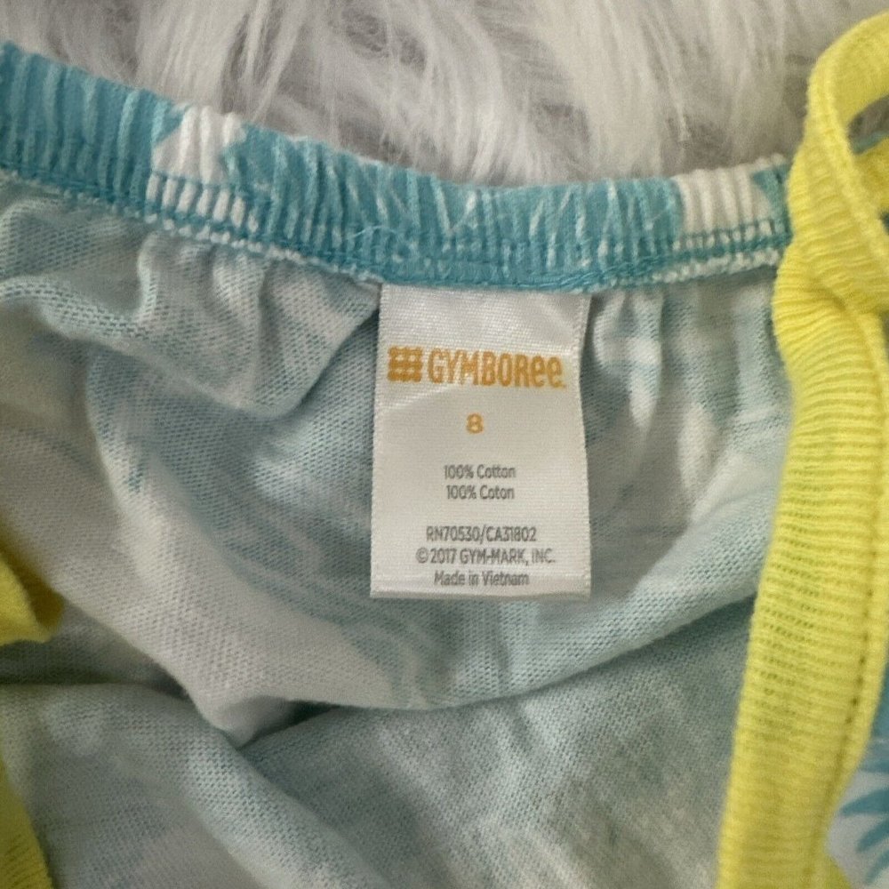 Gymboree girls beachy romper 8 cotton adorable short EUC - Picture 6 of 8
